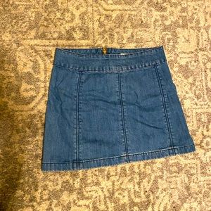 Free People Denim Miniskirt Sz 8